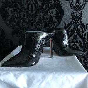 Patent pointed high heels_mules size US6
